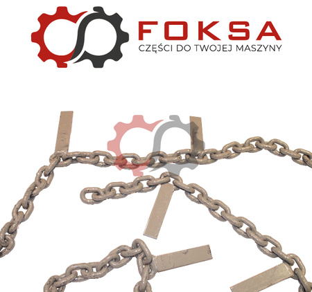 Łańcuch rozrzutnika bez listew