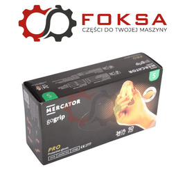 Rękawice nitrylowe Mercator GoGrip pomarańczowe rozm. S - 50szt