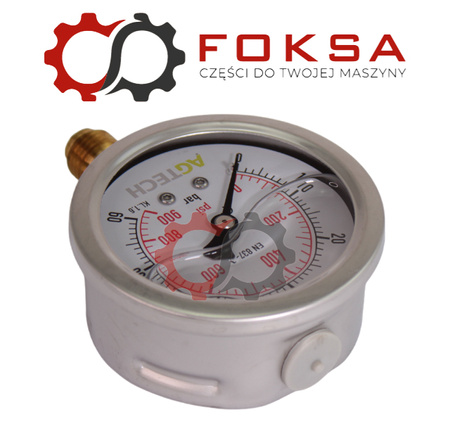 Manometr glicerynowy 0-60bar