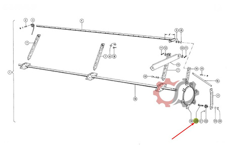 Sworzeń gwiazdy motowidła