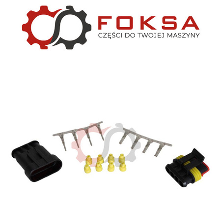 Złączka elektryczna / Zestaw wtyczka + gniazdo 4 pin