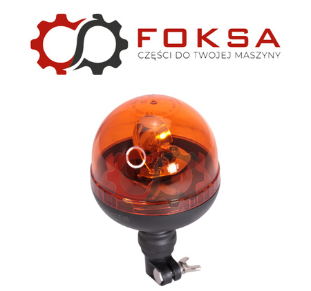 Lampa błyskowa, mocowanie na trzpień, elastyczny uchwyt - niska / kogut