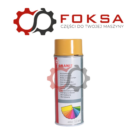 Farba / Lakier akrylowy w sprayu New Holland - żółty nowa wersja