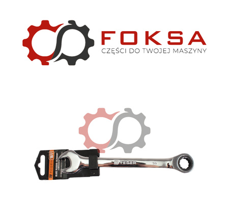 Klucz płasko-oczkowy z grzechotką 16 mm / TEGER