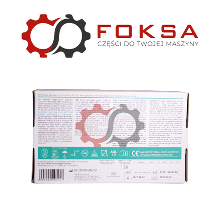 Rękawice nitrylowe diagnostyczne rozm. XL