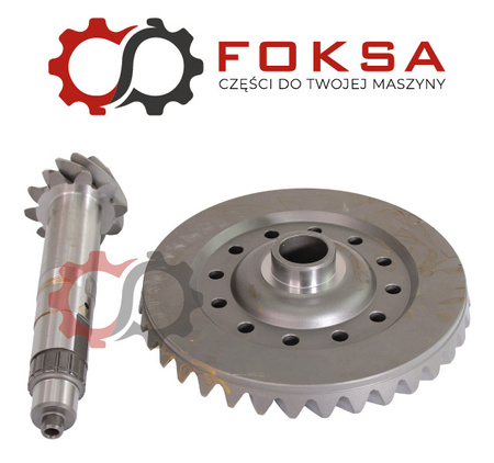 Wałek ataku z kołem talerzowym - tył