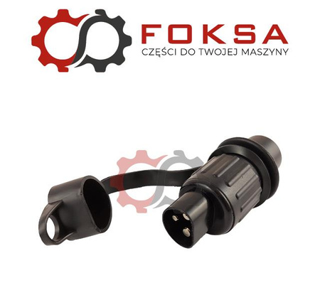 Wtyczka elektryczna przewodu 3 piny plastikowa