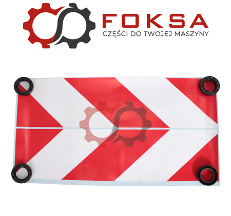 Naklejka na stabilizatory - czerwona kpl. 2szt