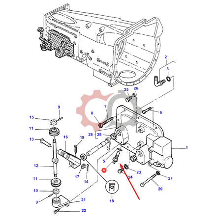 Włącznik żółw - zając czarny ORG