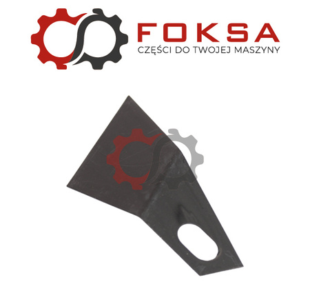 Skrobak metalowy podsiewacza nawozów - prawy ORG