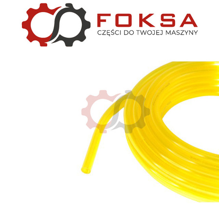 Przewód paliwowy gumowy żółty przezroczysty 6x9mm
