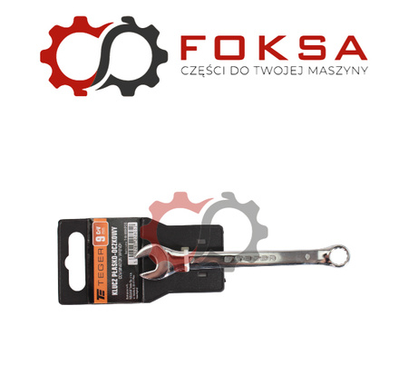 Klucz płasko-oczkowy 9 mm / TEGER