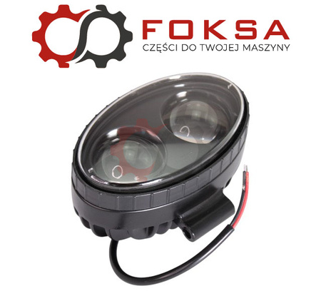 Lampa strumeniowa niebieska 2LED, 20W, 1200lm (oświetlenie opryskiwacza) DUŻA