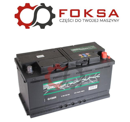 Akumulator rozruchowy płaskie styki