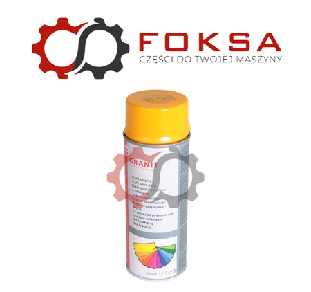 Farba / Lakier akrylowy w sprayu JCB - żółty