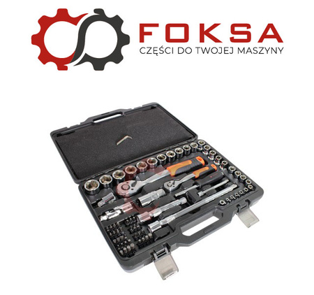 Zestaw kluczy nasadowych 72 szt TEGER