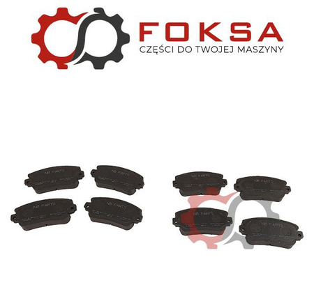 Zestaw klocków hamulcowych (8szt)