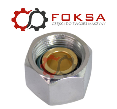 Złączka metalowa tekalanu Fi 16mm, M22x1,5