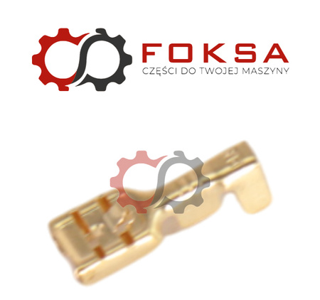 Końcówka elektryczna Typ J-2,5 / 6,3mm, Żeńska z zaczepem