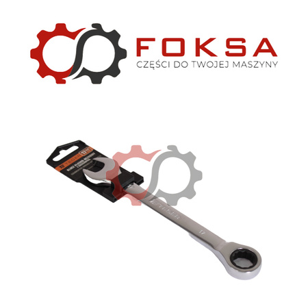 Klucz płasko-oczkowy z grzechotką 17 mm / TEGER