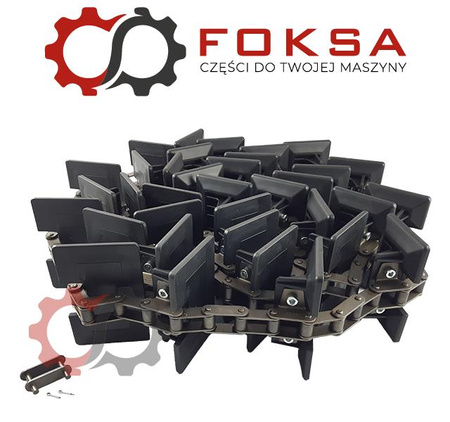 Łańcuch kompletny elewatora - łopatki plastikowe