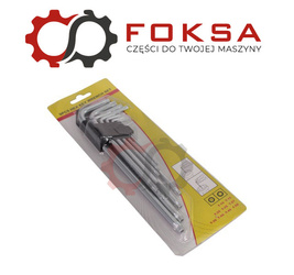 Zestaw kluczy imbusowych typu TORX