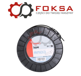 Żyłka podkaszarki 3,0 x 132m ząb piły - czarna