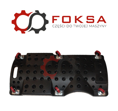 Leżanka warsztatowa 6-kołowa, plastikowa - dł. 91,5cm