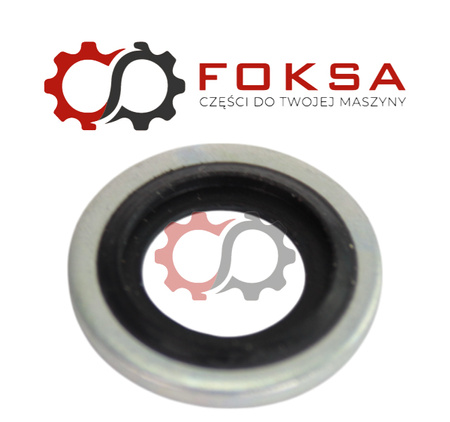 Podkładka metalowo - gumowa z prowadzeniem M10