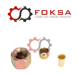 Złączka metalowa tekalanu Fi 10mm, M16x1,5