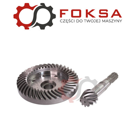 Wałek ataku z kołem talerzowym prawy