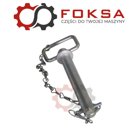 Sworzeń zaczepu z zawleczką i łańcuchem