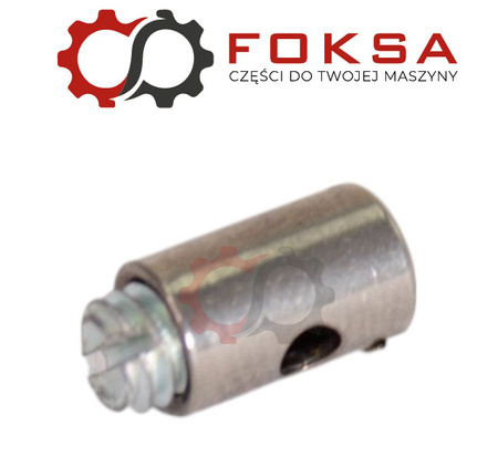 Końcówka naprawcza linki, skręcana - otwór 2mm, zew. 5mm