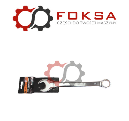 Klucz płasko-oczkowy 25 mm / TEGER