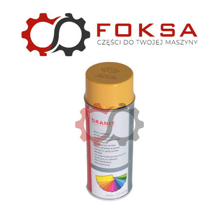 Farba / Lakier akrylowy w sprayu New Holland - żółty nowa wersja