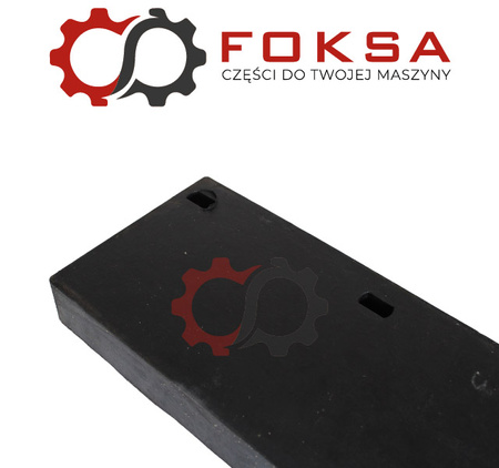 Lemiesz pługa śnieżnego - zbrojony