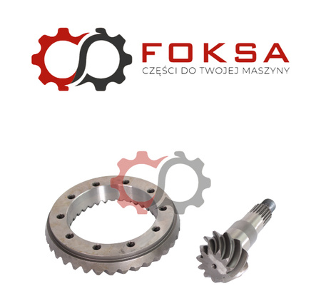 Wałek ataku z kołem talerzowym