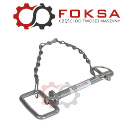 Sworzeń zaczepu z zawleczką i łańcuchem