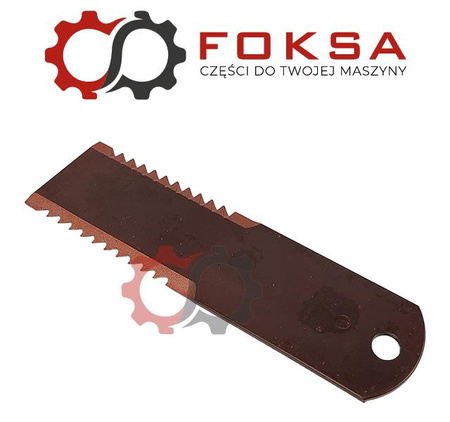 Nóż sieczkarni zębaty