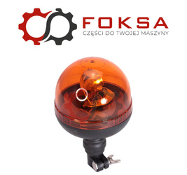 Lampa błyskowa, mocowanie na trzpień, elastyczny uchwyt - niska / kogut