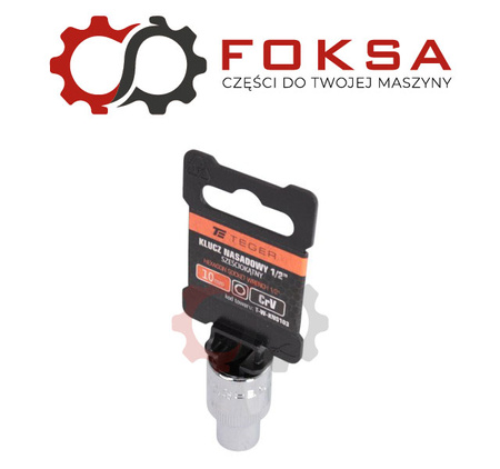 Klucz nasadowy 1/2" sześciokątny 10 mm TEGER