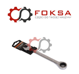 Klucz płasko-oczkowy z grzechotką 15 mm / TEGER