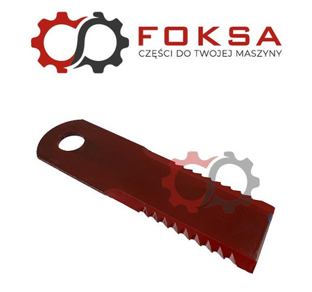 Nóż sieczkarni zębaty