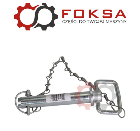 Sworzeń zaczepu z zawleczką i łańcuchem