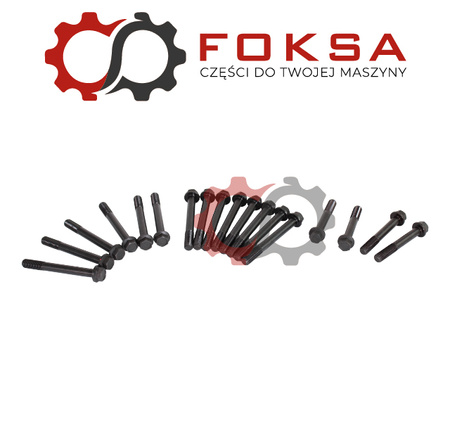 Śruby głowicy komplet 14 szt + 4 szt