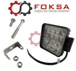 Lampa robocza 16LED - kwadrat
