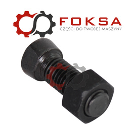 Śruba z nakrętką z wycięciem dwustronnym