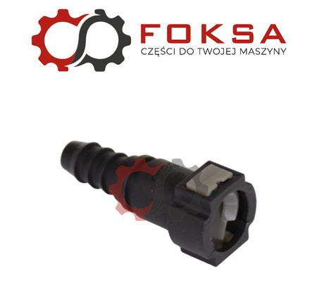 Szybkozłącze przewodu paliwowego z oringiem (tekalan) prosty, przewód 9,89mm, 10