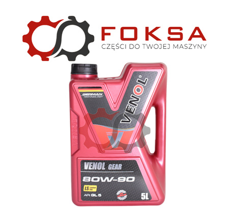 Olej przekładniowy do skrzyni biegów VENOL 5L 80W90 LS GL-5