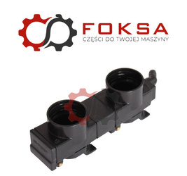 Pokrywa gniazd hydraulicznych z ociekaczem, podwójna żółta/czerwona FASTER